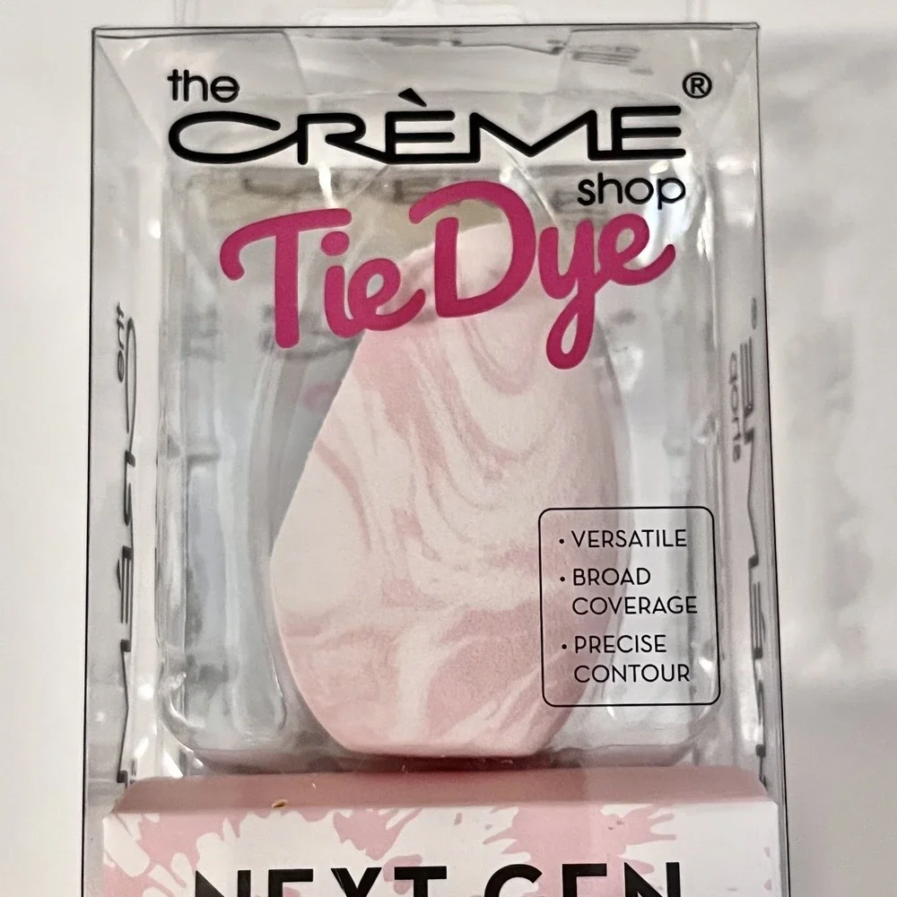The Creme Shop Next Gen Blender Makeup Sponge Precision Tip Tie-Dye Pink 2 Pack